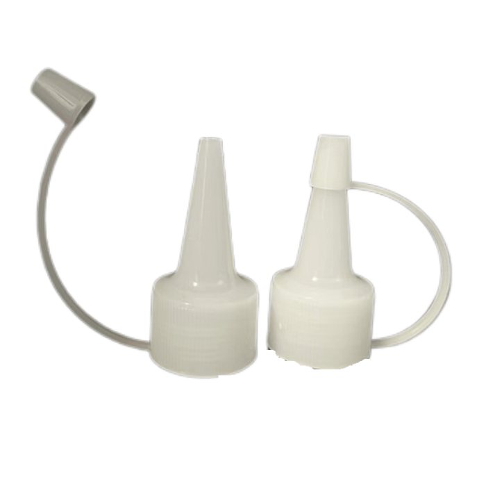 Plastic nozzle caps for glue image